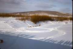 1964 02 Alaska Ft Wainwright DogSledding ChenaRiver BirchHillSkiRun