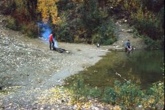 1965 08 Alaska Dad Dennis Gold Panning