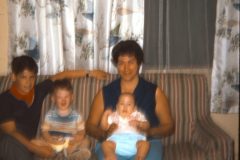 1968 07 Alaska Ft Wainwright Mom Dennis David Sam