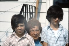 1976 07 New York HelderbergAve Grandma Kramer David Sam