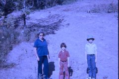 1977 01 New York Rt 30 House build Mom David Sam