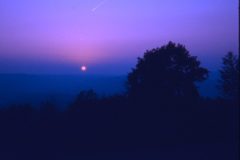 1977 01 New York Rt 30 House build Sunset