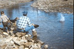 1972 08 Alaska GoldPanning Dad David Scampy